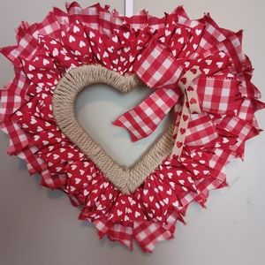 Valentines heart wreath